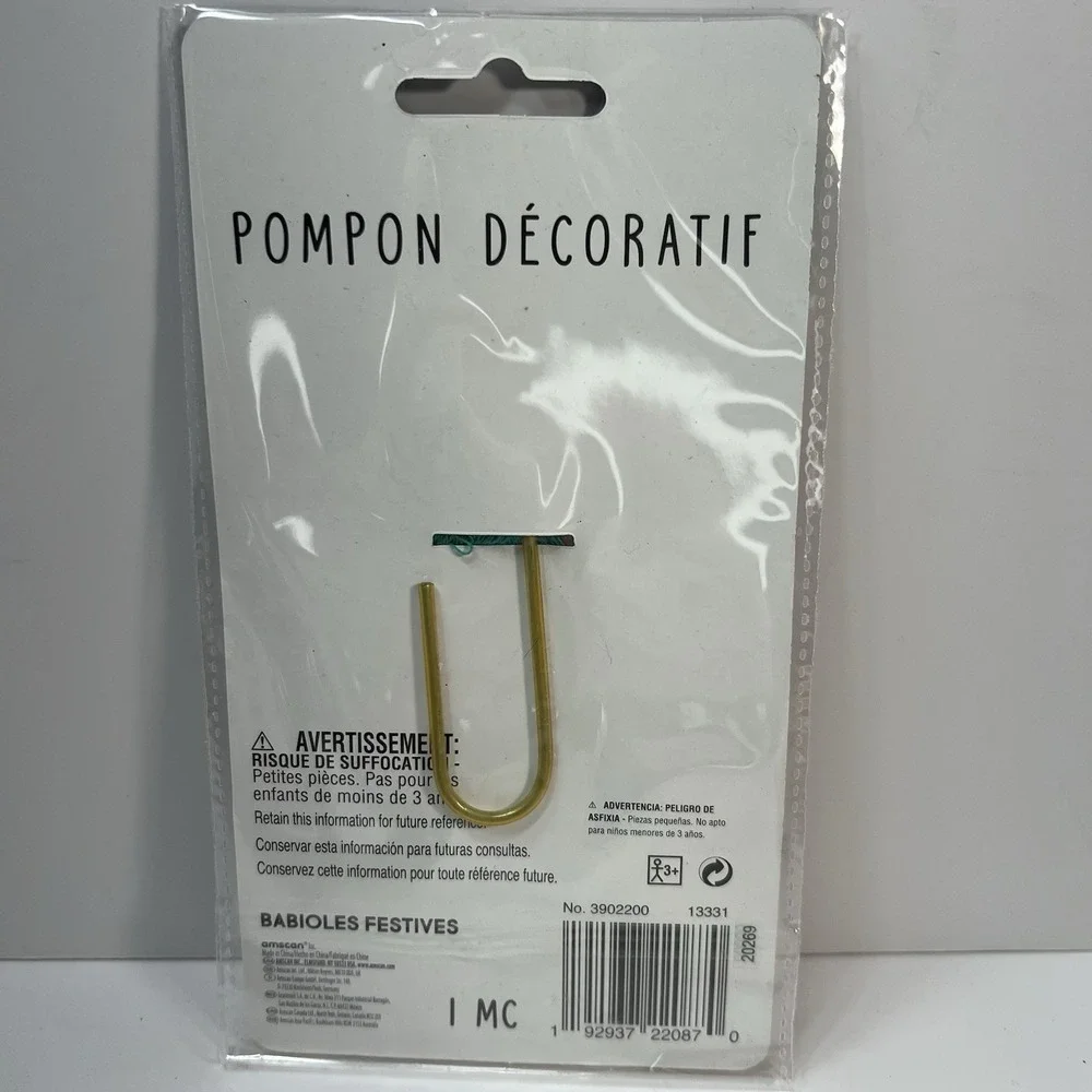 Amscan Jumbo Tassel Paper Clip Unisex OS Teal New Wild Tassel Bookmark 3902200